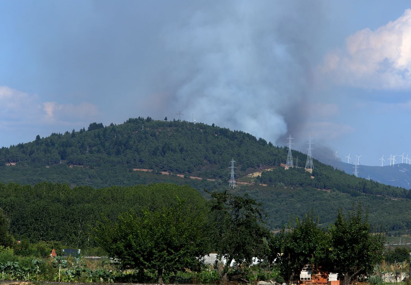 Fuego en El Bierzo