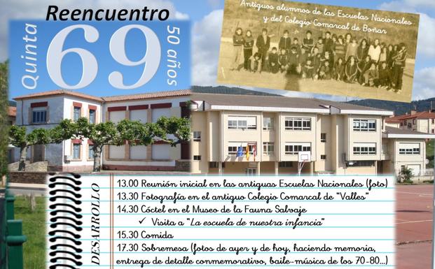 Reencuentro de la 'Quinta del 69' del Colegio Comarcal de 'Valles Boñar'