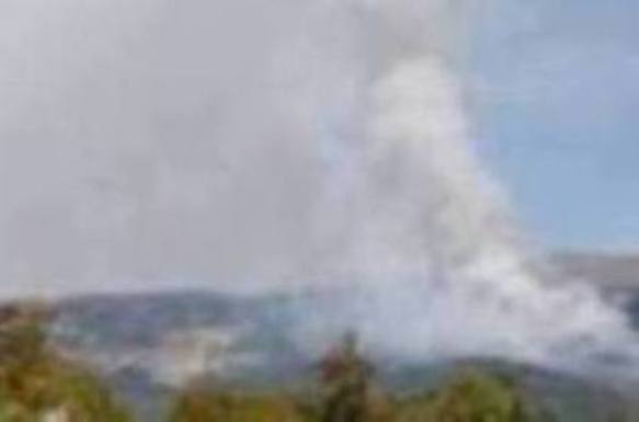 Incendio cerca de la fuente de los Infantes en la Granja de San Ildefonso (Segovia)