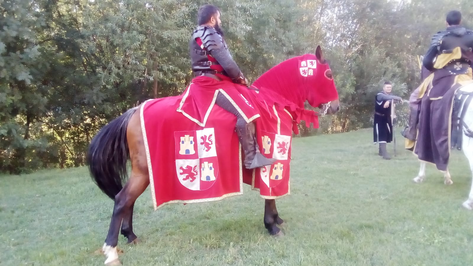Una feria medieval en Mansilla de las Mulas... ¿Con estandartes castellanos?
