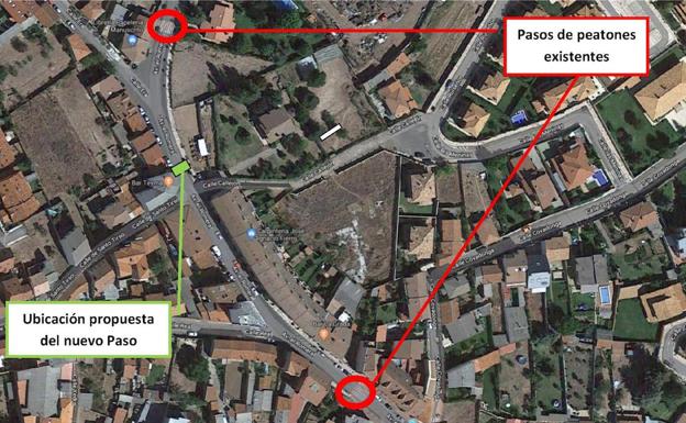 Cs San Andrés propone instalar un paso de cebra en la Avenida El Romeral