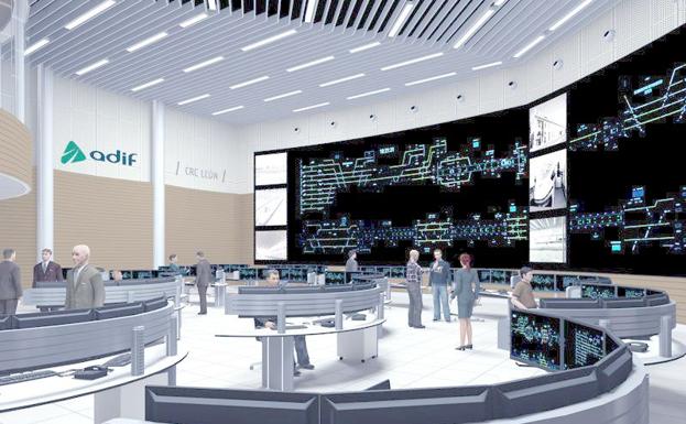 Adif contrata el videowall que vigilará 1.200 kilómetros de vías desde León