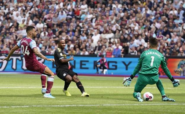 El City estrena la defensa del título goleando al West Ham