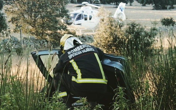 Cinco personas heridas, tres de ellas menores, en un accidente en la autovía A-66 en Buenavista