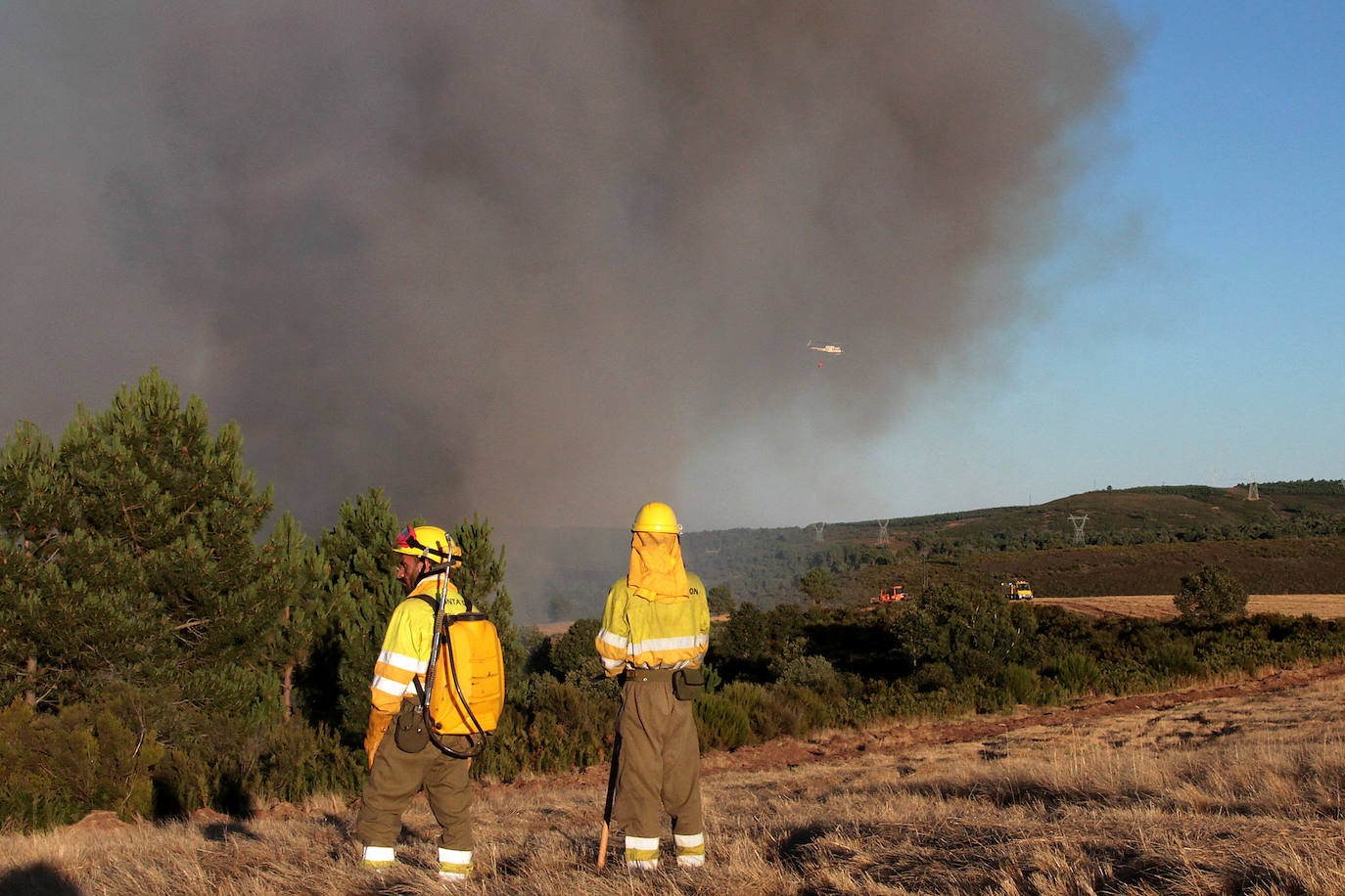 Incendio en Porqueros de Cepeda