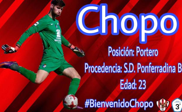 'Chopo' refuerza la portería del Atlético Bembibre