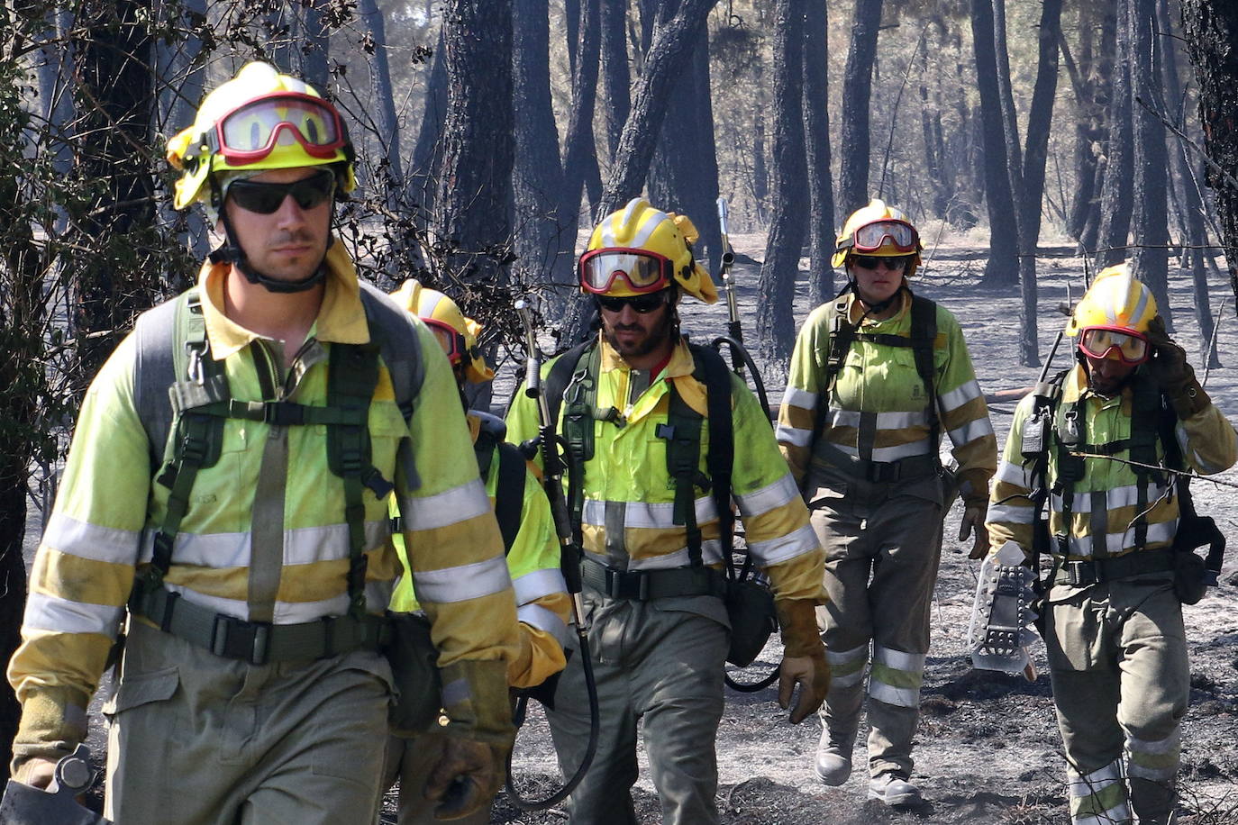 UGT desconfía de la promesa de Mañueco de mejorar las condiciones a los trabajadores del operativo de incendios