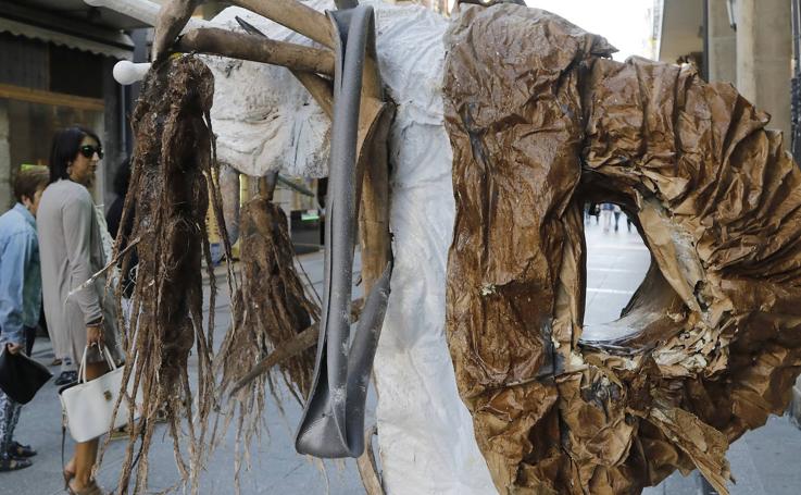 Daños en algunas 'P' de la Calle Mayor de Palencia