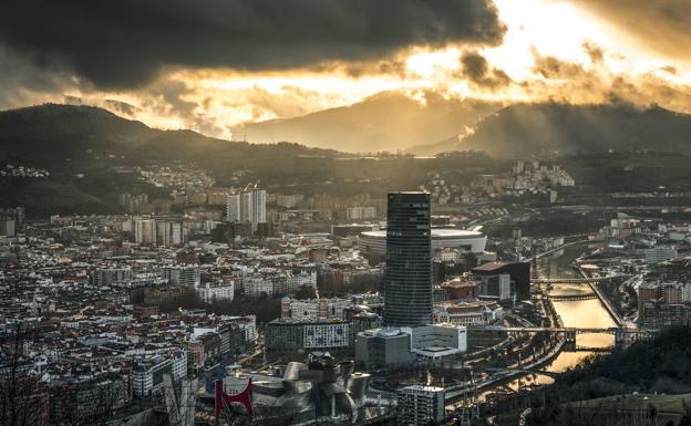 Atardecer en Bilbao