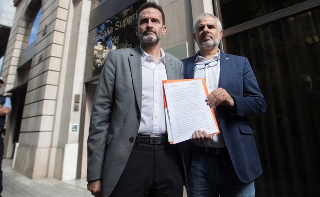 Ciudadanos denuncia ante la Fiscalía la supuesta connivencia de Torra con los CDR