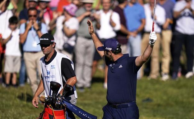 El momento del campeón Jon Rahm