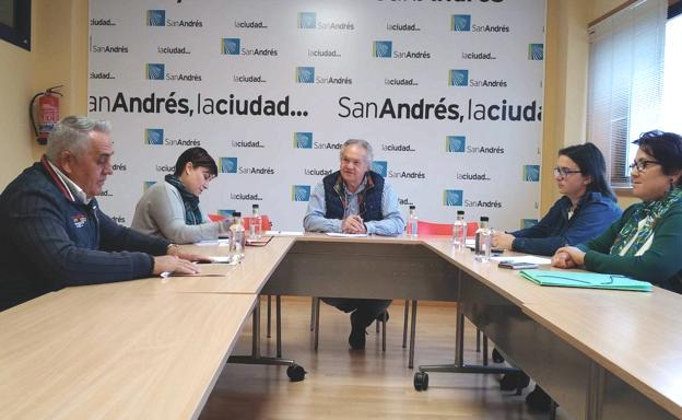 El concejal de Juntas Vecinales reúne a los presidentes de las pedanías de San Andrés para coordinar líneas de trabajo