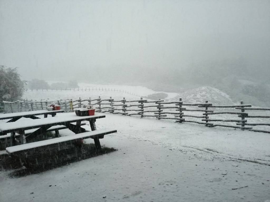 Primeras nieves de otoño en León