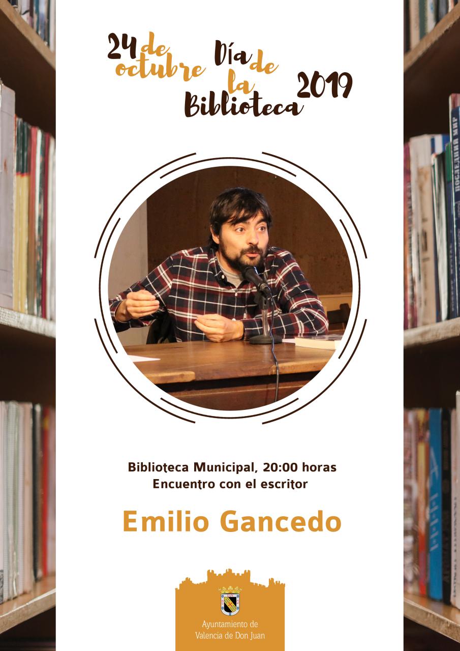 El escritor leonés Emilio Gancedo celebrará en Valencia de Don Juan el Día de la Biblioteca