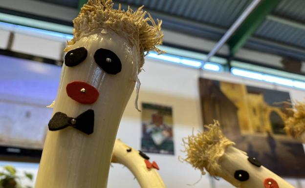 Sahagún celebra su Feria de San Simón donde el puerro es el rey