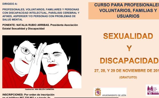 El Ayuntamiento organiza el curso 'Sexualidad y discapacidad' los días 27, 28 y 29 de noviembre en Espacio Vías