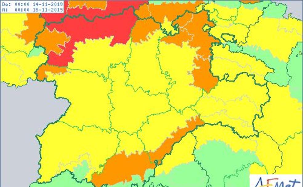 León, en alerta roja por nieve