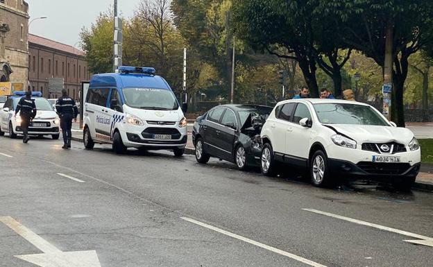 Varios accidentes sin heridos en la Venta de la Tuerta, León capital y Navatejera