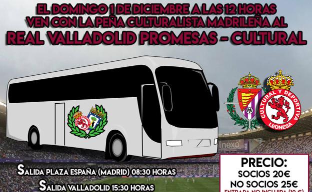Las peñas culturalistas se movilizan para seguir al equipo en Valladolid
