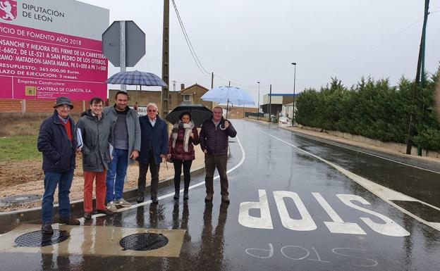Concluyen las obras de la carretera que une Matadeón de los Oteros con Santa María tras una inversión de 238.770 euros