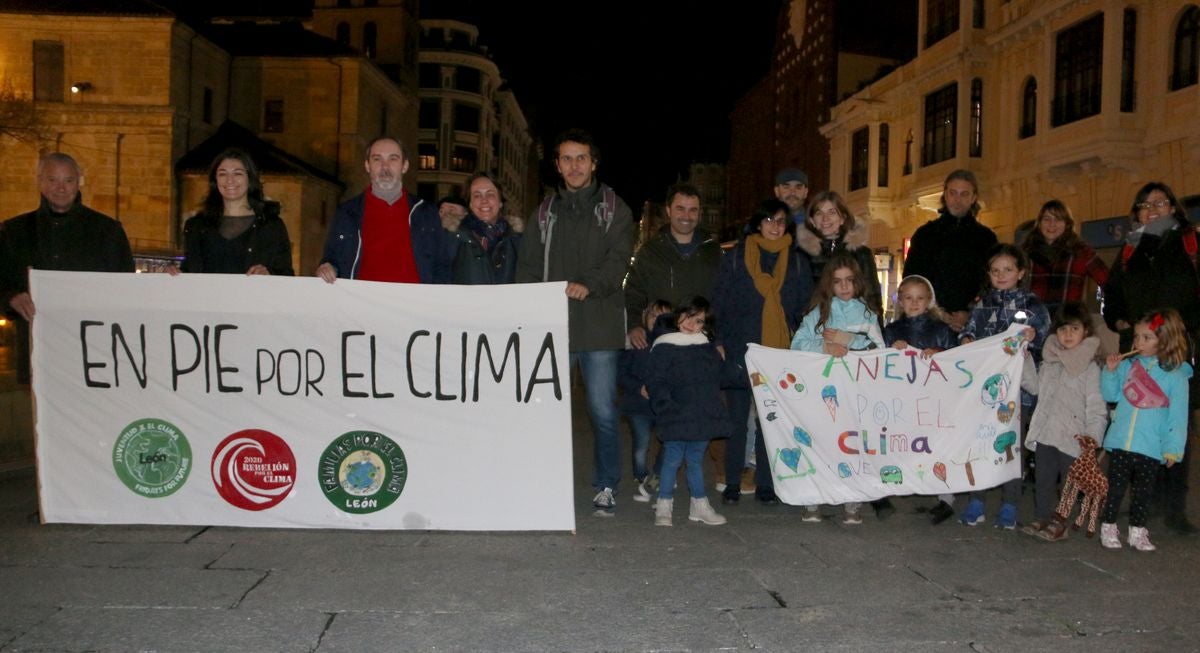 Concentración contra el cambio climático en León