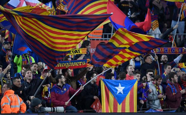 Tsunami Democràtic llama a la movilización independentista en el Barça-Real Madrid
