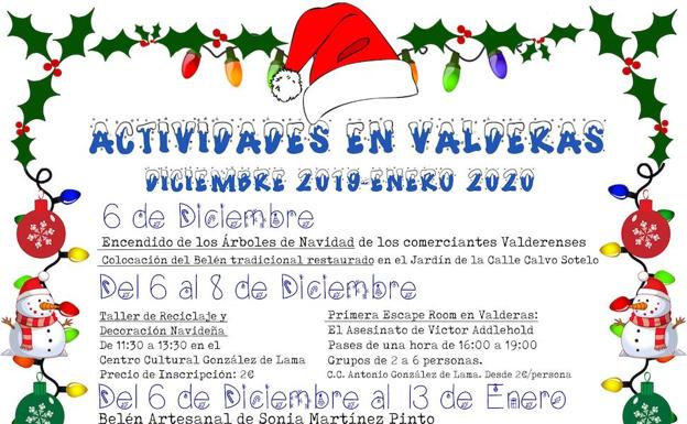 Valderas organiza diversas actividades para celebrar la Navidad