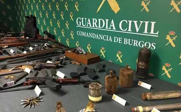 Intervenido en Miranda uno de los mayores arsenales de armas hallados en España