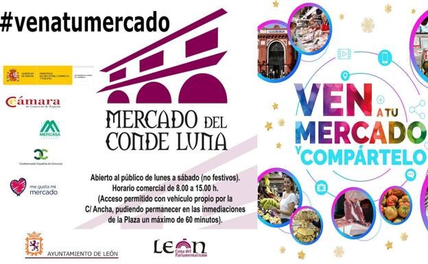 El Mercado del Conde Luna se suma a la campaña de difusión 'Ven a tu mercado y compártelo'