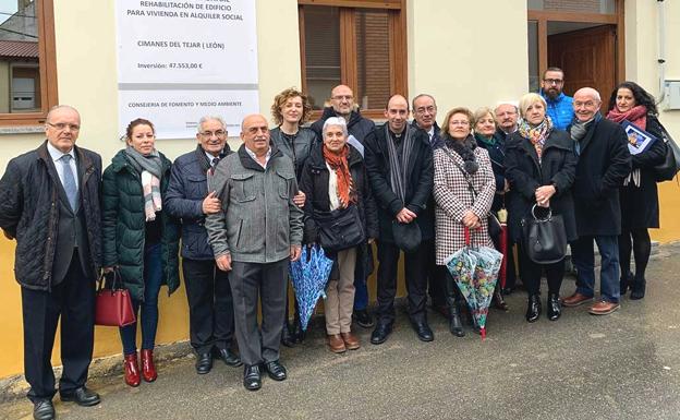 La vivienda cedida por el obispado de León en Cimanes del Téjar y rehabilitada por la Junta, preparada para su entrega