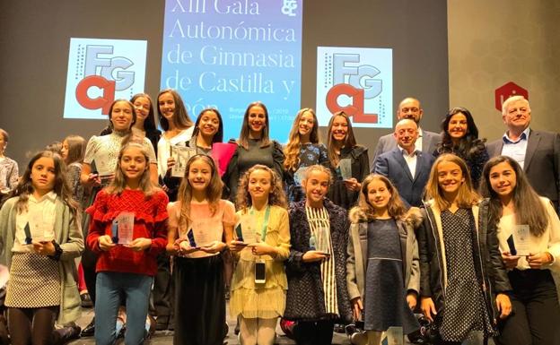 El Club Ritmo, premiado en la Gala de Castilla y León de Gimnasia