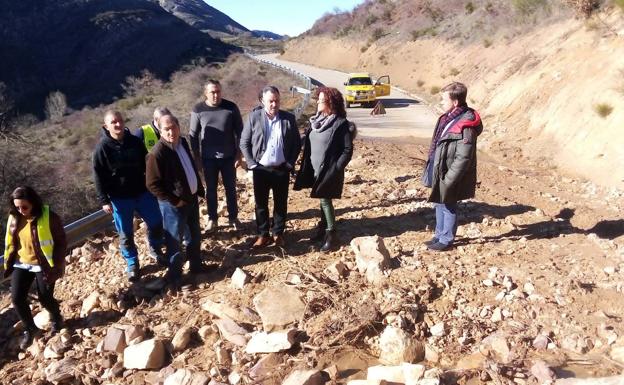 La Diputación destina 350.000 euros a obras de emergencia por el temporal en cuatro carreteras de la provincia