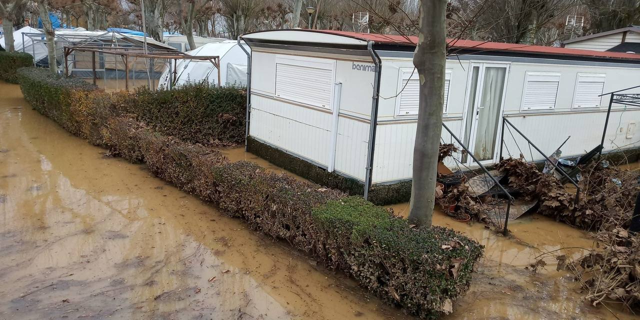Situación del camping de Sahagún