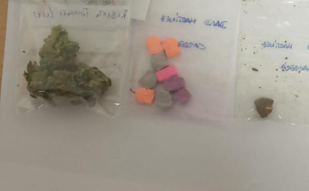 Tres denunciados en Ponferrada por posesión de hachis, marihuana y éxtasis