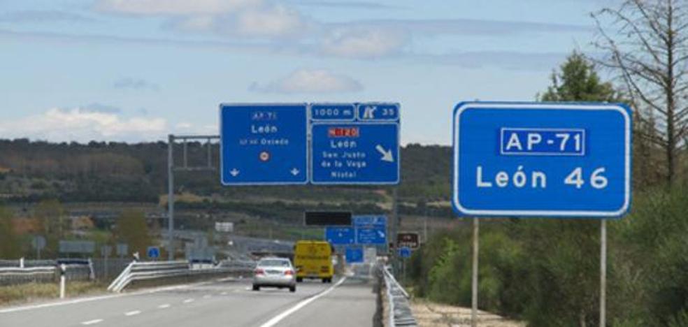 El tráfico de la autopista entre León y Astorga se dispara un 8,3% y registra 5.000 vehículos cada día