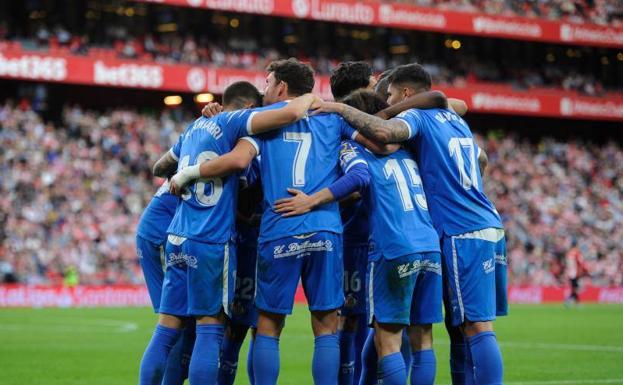 Victoria del Getafe en un partido tenso en San Mamés