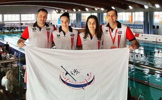 El Club Natación León brilla en el Nacional Master de Fondo