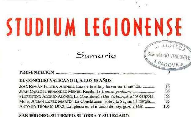 La revista 'Studium Legionense' presenta el número extraordinario que dedica al obispo de León, Julián López