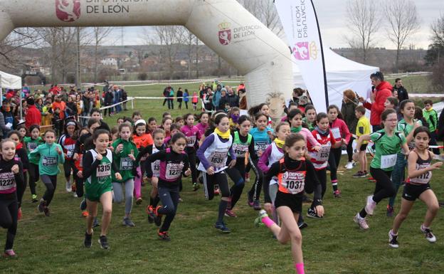 Cerca de 300 escolares leoneses participan en el Campeonato Provincial de Campo a Través de los Juegos Escolares