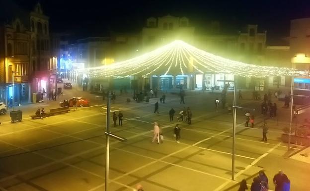 Iluminación especial con motivo del Carnaval en La Bañeza