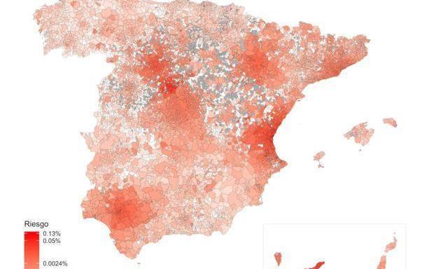 Diseñan un mapa que predice los nuevos contagios por coronavirus según las zonas de España