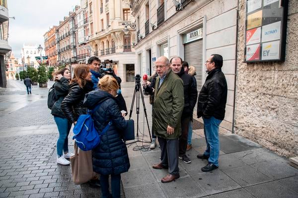 Igea ante los medios en Valladolid