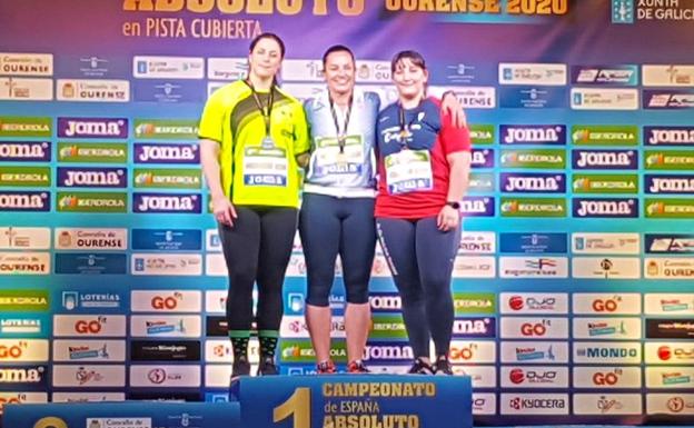 Saúl Ordóñez y Mónica Borraz dan dos bronces al atletismo leonés en Ourense