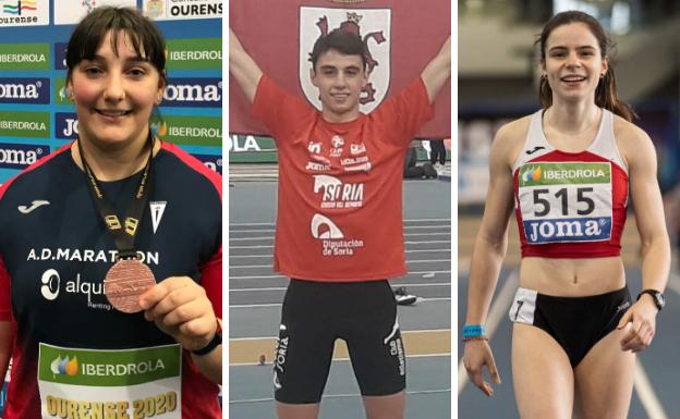 Los tres 'diamantes' del atletismo leonés que brillaron en Ourense