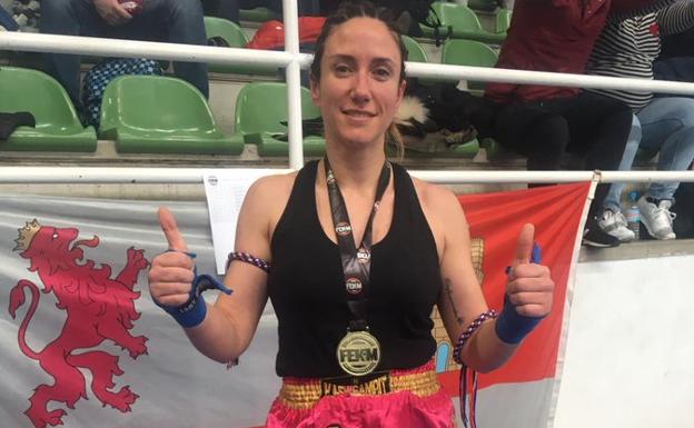 Yohanna Alonso, campeona de España de muay-thai