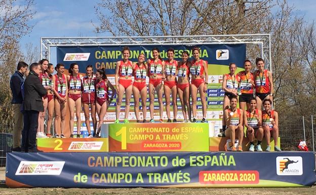 Fernández y Salvadores, bronce por equipos en el Campeonato de España de Cross