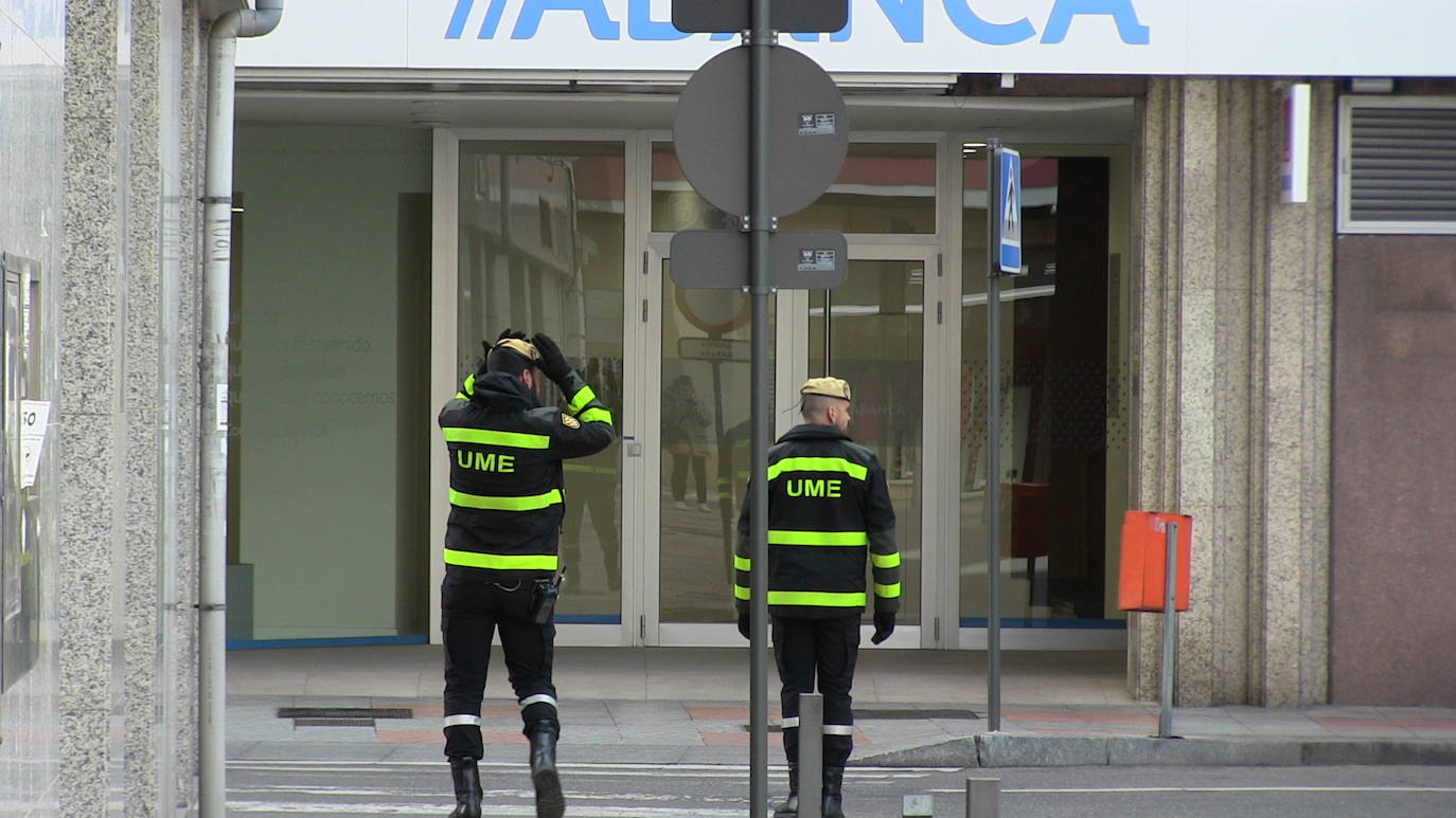 Dos subgrupos tácticos del batallón leonés de la UME se despliegan en Valladolid y Burgos