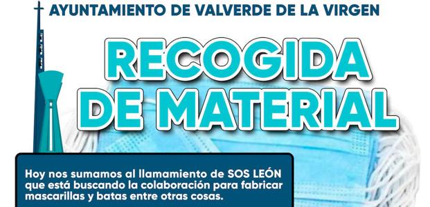 El Ayuntamiento de Valverde de la Virgen se une a SOS León para fabricar mascarillas y batas