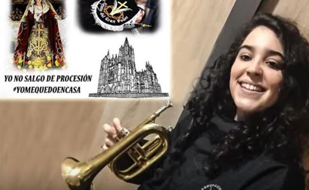 La Agrupación Musical Cristo del Gran Poder procesiona desde casa