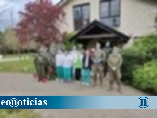 El Ejército de Tierra desinfecta la residencia de mayores de Castropodame